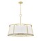 Z-Lite Lenyx Pendant Chandelier, 8-Light, 32 In.W x 32 In.L x 27.5 In.H, Rubbed Brass/White 1935-32RB - alternate 8